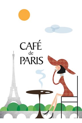Framed Cafe de Paris Print