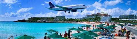 Framed Happy Landings on St. Maarten Print