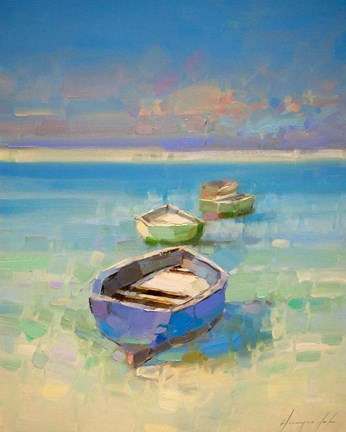 Framed Caribbean Beach Print