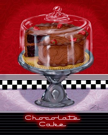 Framed Chocolate Cake Print