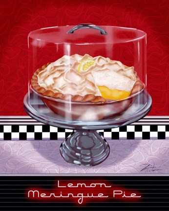 Framed Lemon Meringue Pie Print