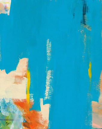 Framed Aqua Tide Print