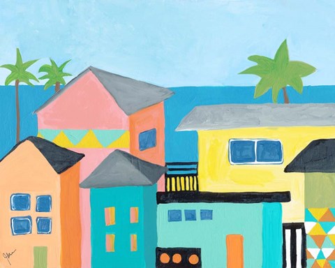 Framed Beachfront Property 1 Print