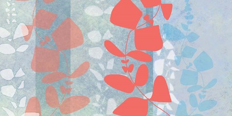 Framed Dimensional Leaves Print