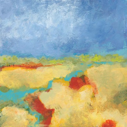 Framed Meandering River Print