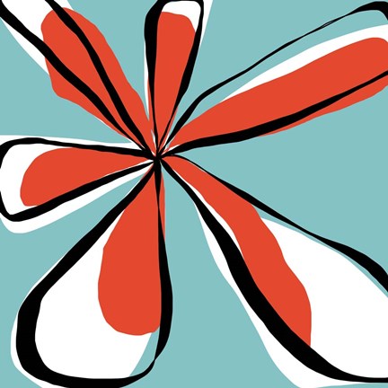 Framed Oh So Pretty - Aqua Print