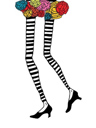 Framed Skinny Legs 1 Print