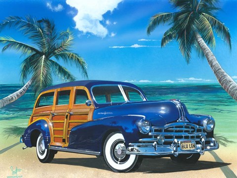 Framed Blue Lagoon Print