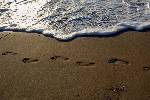 Framed Footprints Print