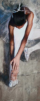 Framed Stretching Ballerina Print