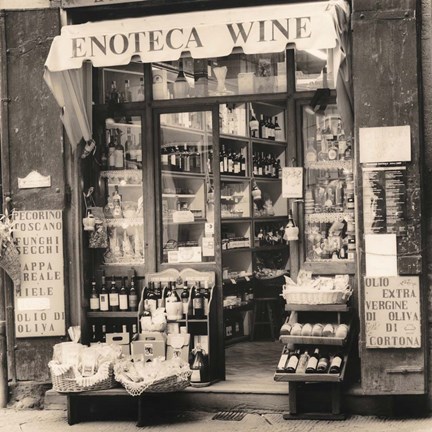 Framed Enoteca, Toscana Print