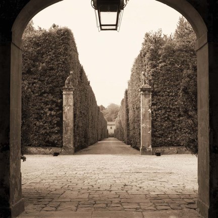 Framed Giardini Portico Print