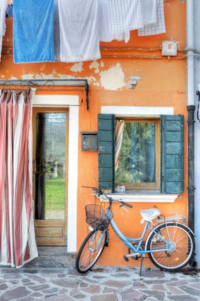 Framed Island Bicicletta #2 Print