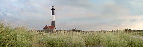 Framed Island Lighthouse No. 1 Print