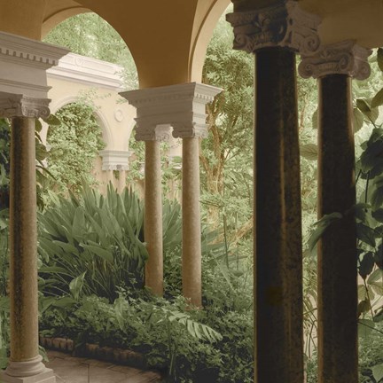 Framed Jardin Portique No. 2 Print