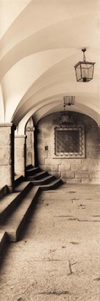 Framed Paseo de Canovas, Caceras Print