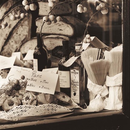 Framed Pasta, Pane e Vino Print
