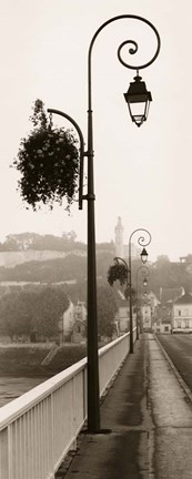 Framed Pont de Chinon Print