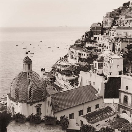 Framed Positano Vista Print