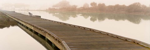 Framed Tranquil Pier Print