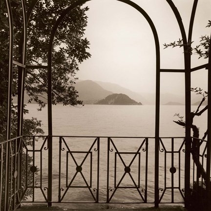 Framed Vista di Lago No. 1 Print