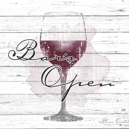 Framed Bars Open Print