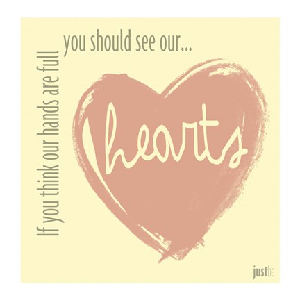 Framed Hearts Print