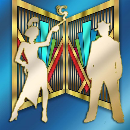 Framed Flapper and Friend Print