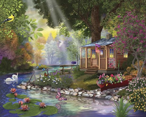 Framed Butterfly Lake Print