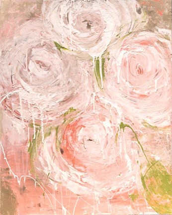 Framed Vintage Rose Print