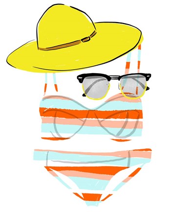 Framed Soak up the Sun III Print