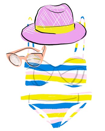 Framed Soak up the Sun IV Print