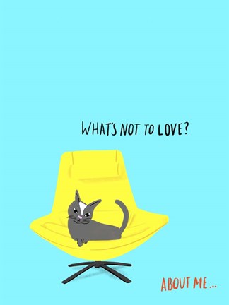 Framed Mod Cats I Print