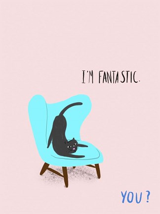 Framed Mod Cats VI Print