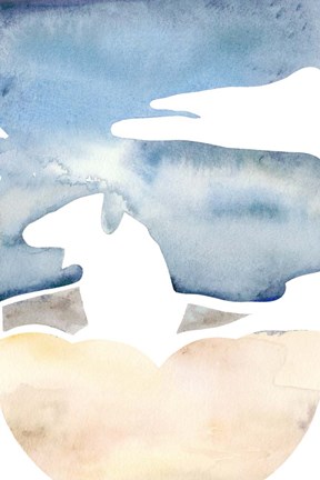 Framed Cross Country Abstraction I Print