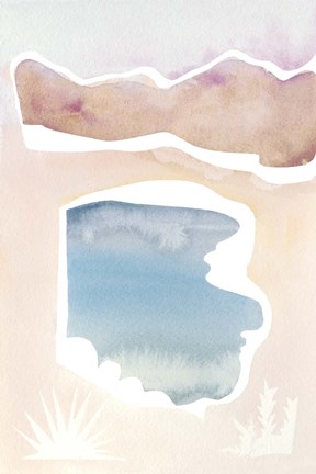 Framed Cross Country Abstraction II Print