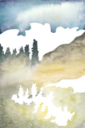 Framed Cross Country Abstraction VI Print