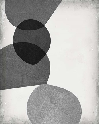 Framed Grey Shapes II Print