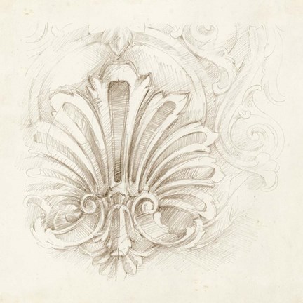 Framed Architectural Accent I Print