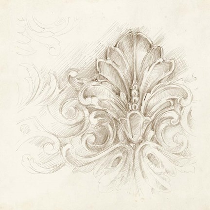 Framed Architectural Accent III Print