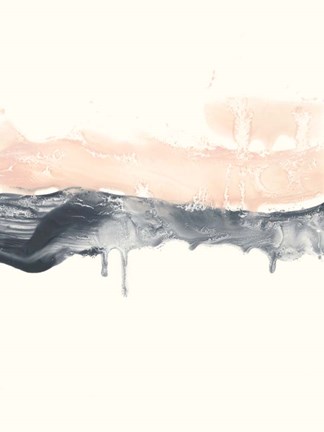 Framed Blush Divide II Print