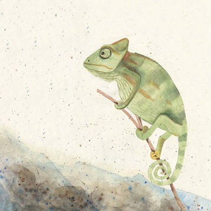 Framed Reptillian IV Print