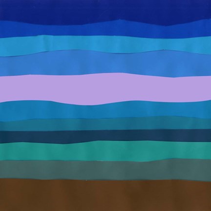 Framed Blue Ridge Abstract II Print