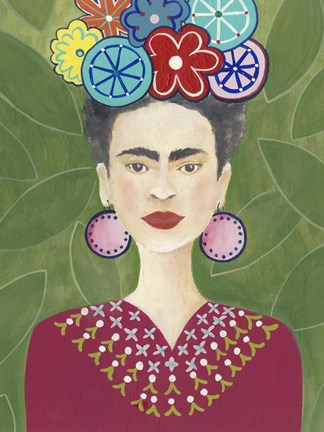 Framed Frida Floral II Print