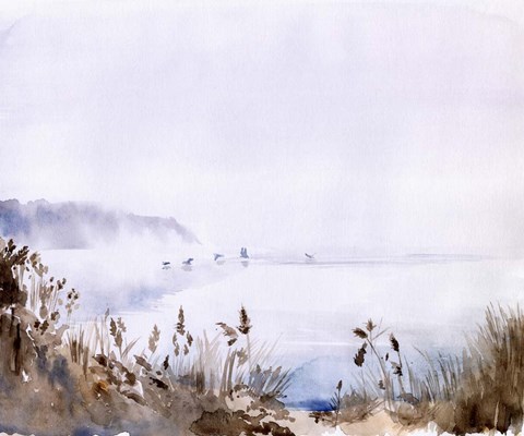 Framed Sea Oats Mist I Print