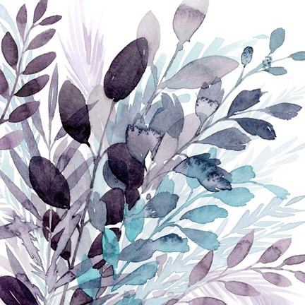 Framed Crystallized Flora I Print