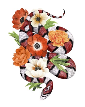 Framed King Snake II Print