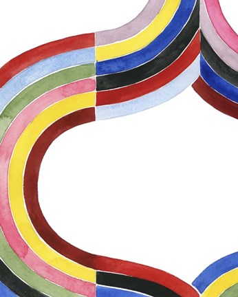 Framed Deconstructed Rainbow II Print