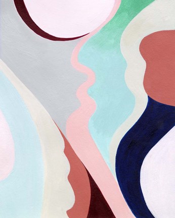 Framed Pastel Highlands I Print