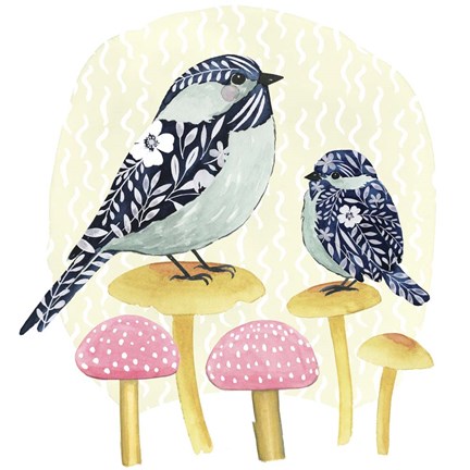 Framed Flower Children II Print